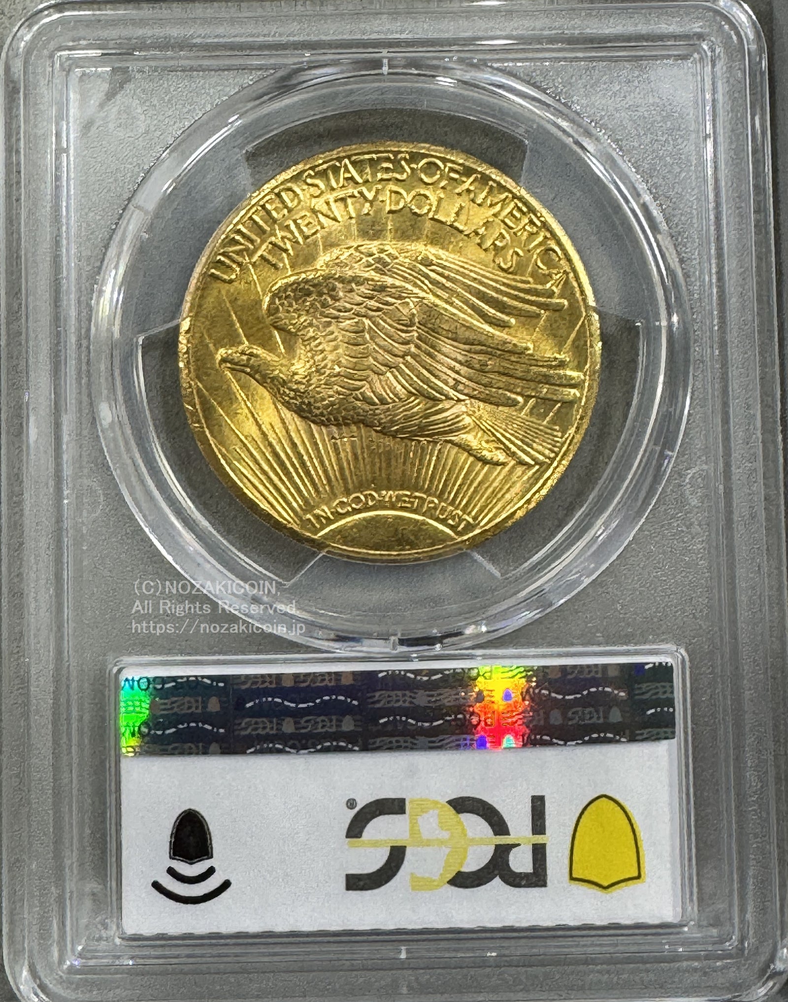 アメリカ 20ドル金貨 セントゴーデンズ 1927年 PCGS MS63 – 野崎コイン