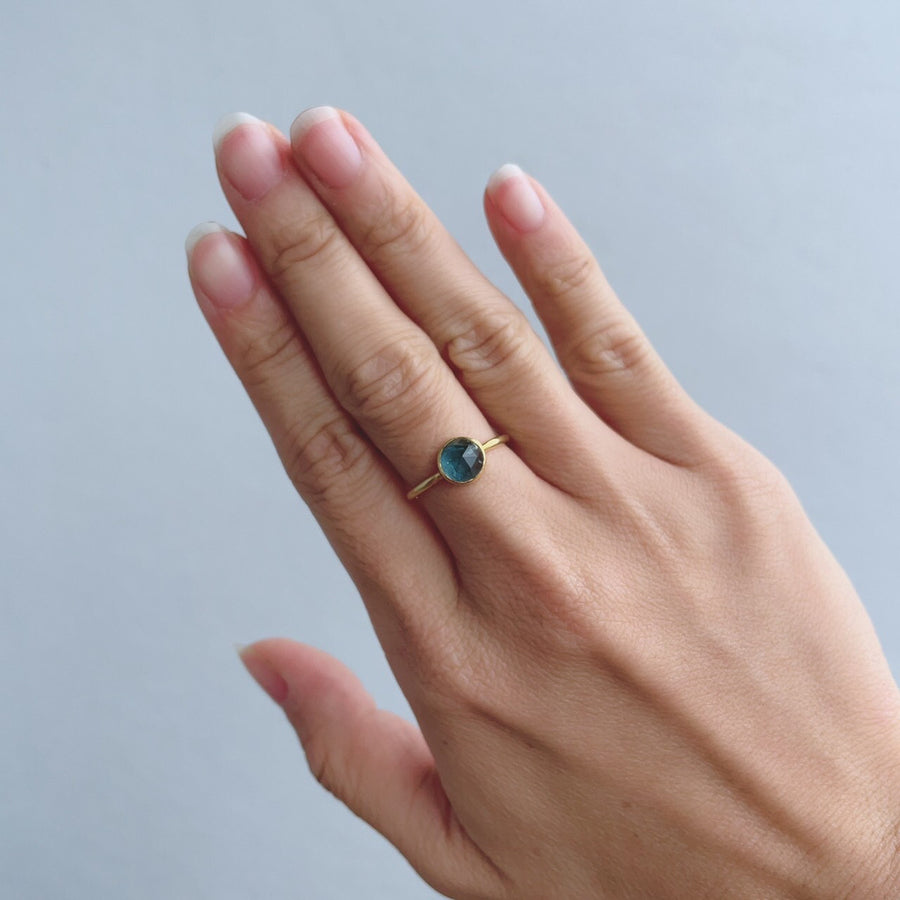 道標｜シルバー インディゴブルートルマリンリング – NUDGE jewelry