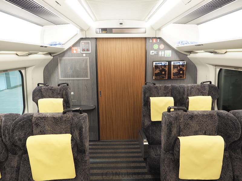 E3系1000番台「つばさ」 グリーン車 車内の様子を紹介 座席・デッキの