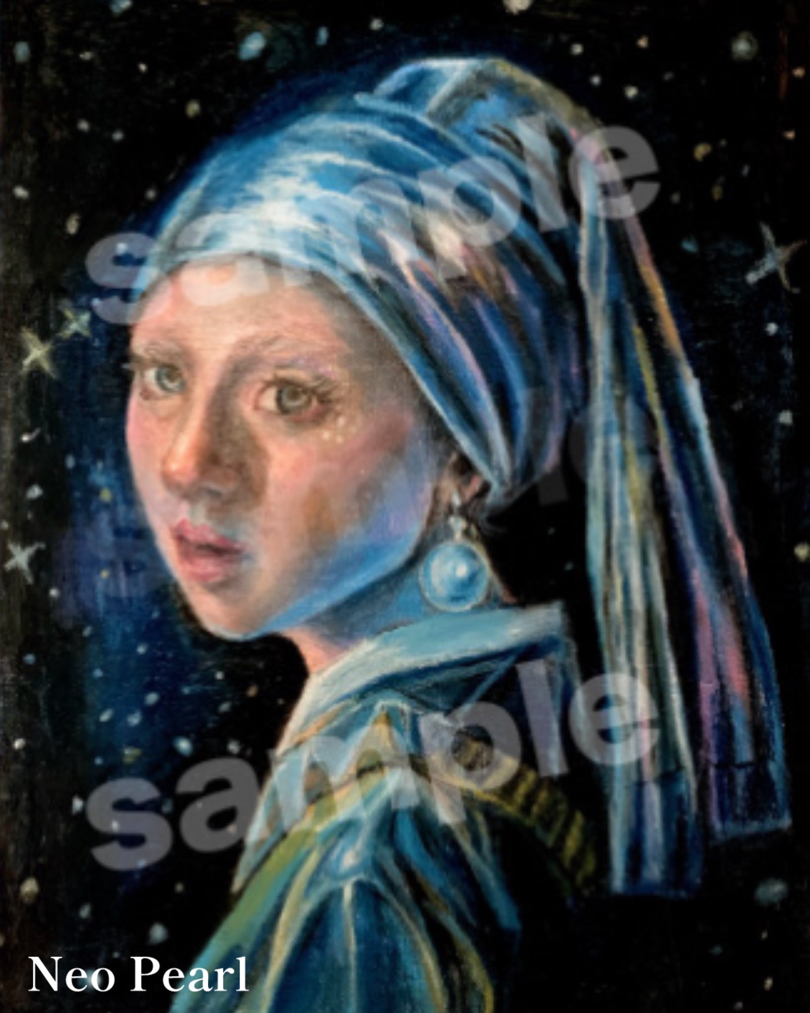 真珠の耳飾りの少女」 アレンジ (複製画) – ヌリイロ