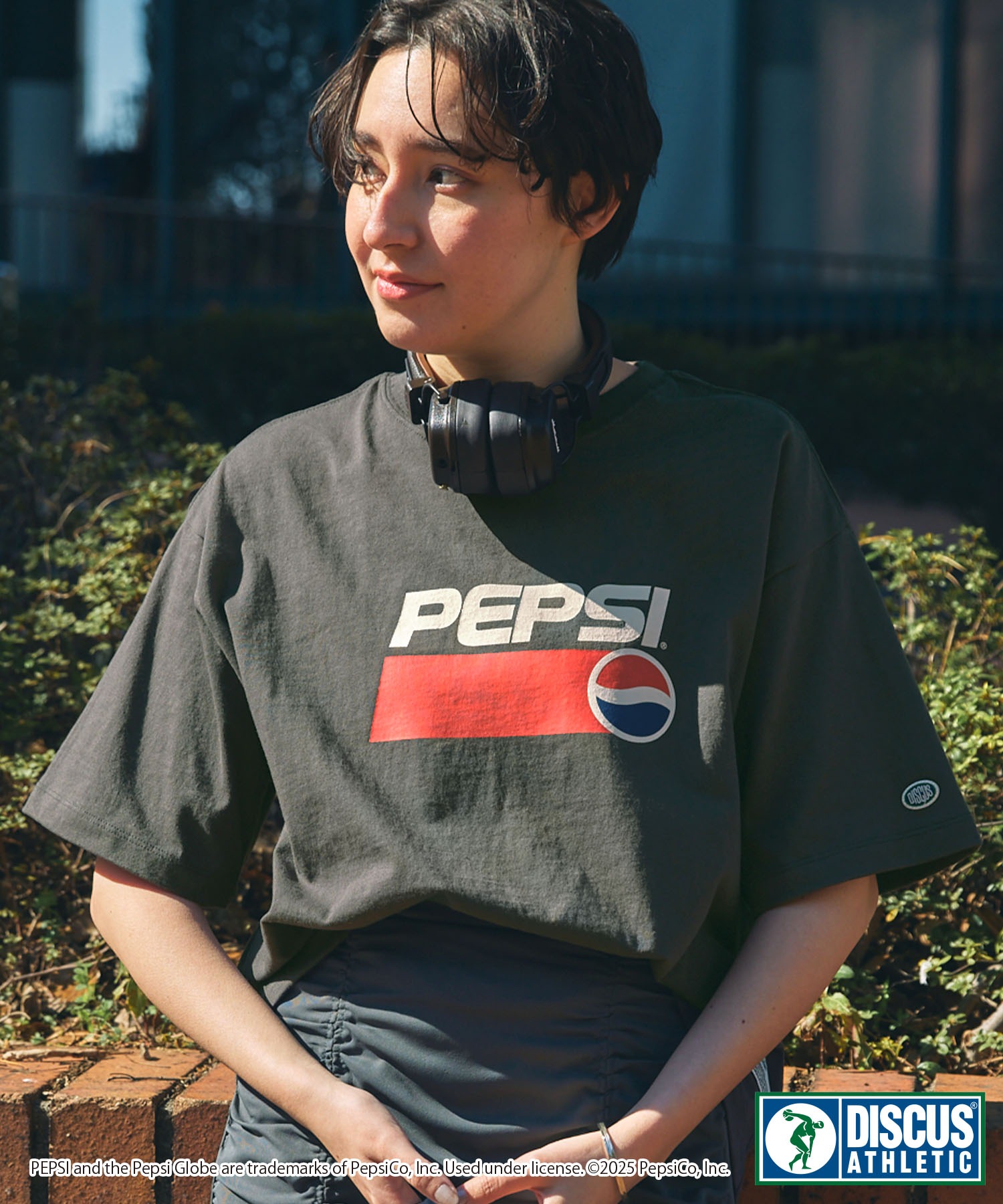 DISCUS ATHLETIC×PEPSI】コラボプリント半袖Tシャツ/ディスカス
