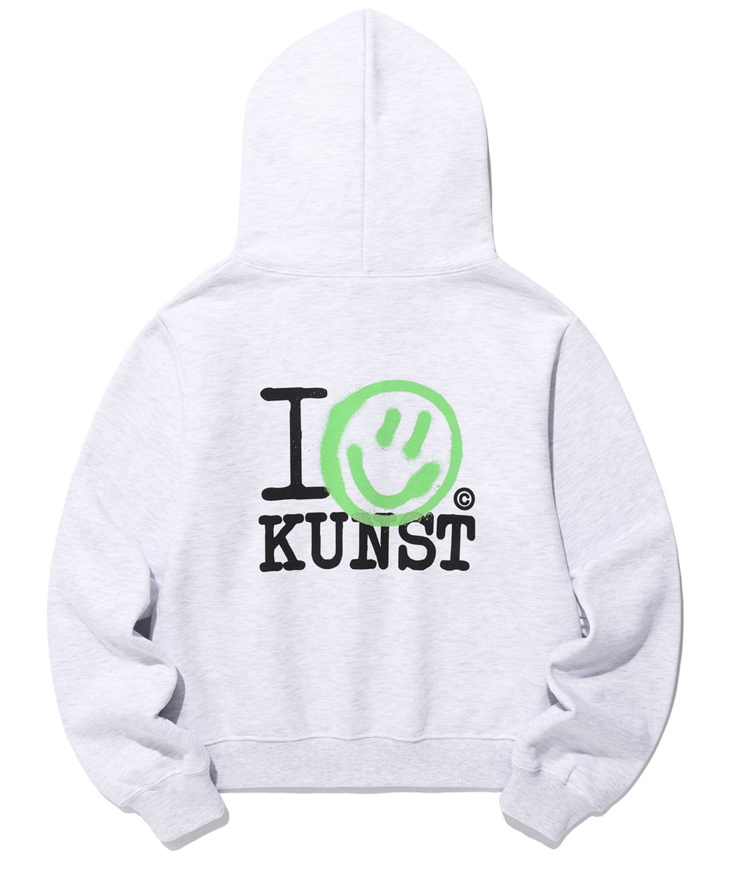 A'GEM/9 × .kom 『ISTKUNST/イストクンスト』I SMILEY KUNST CROP HOOD