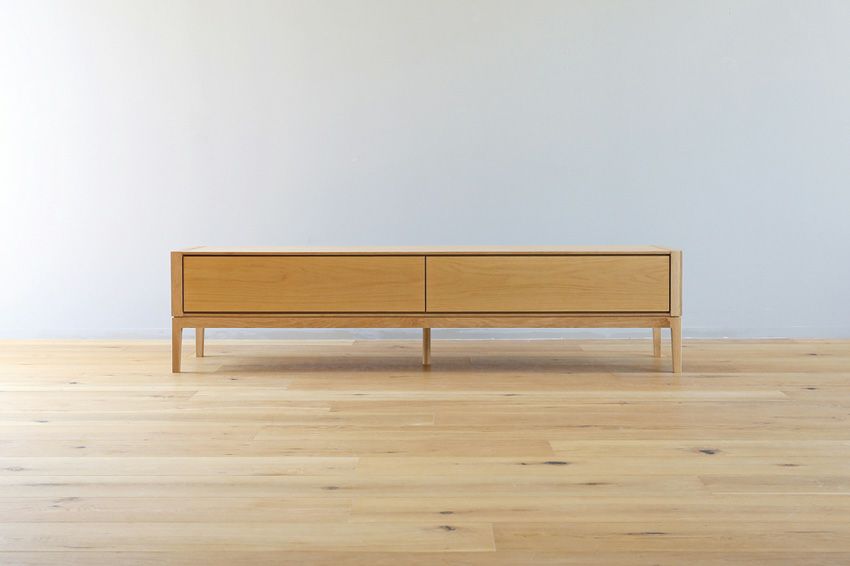 幅180 奥行44 高さ43】フレックス テレビボード ホワイトオーク 180