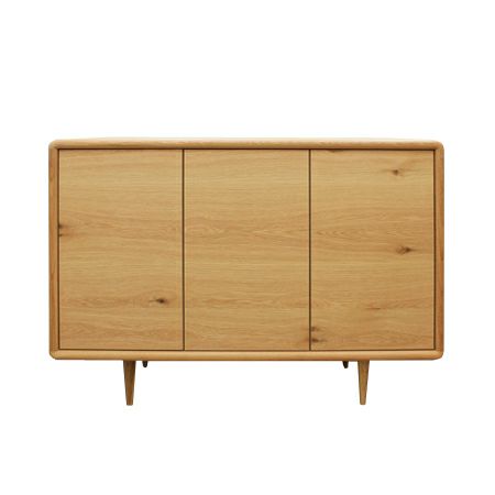 幅120 奥行45 高さ85】ミューク120サイドボードホワイトオーク | 大川