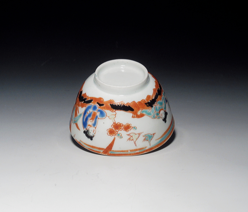 古伊万里 柿右衛門 人物文 盃【延宝】 ｜ 古陶磁 大林師友堂