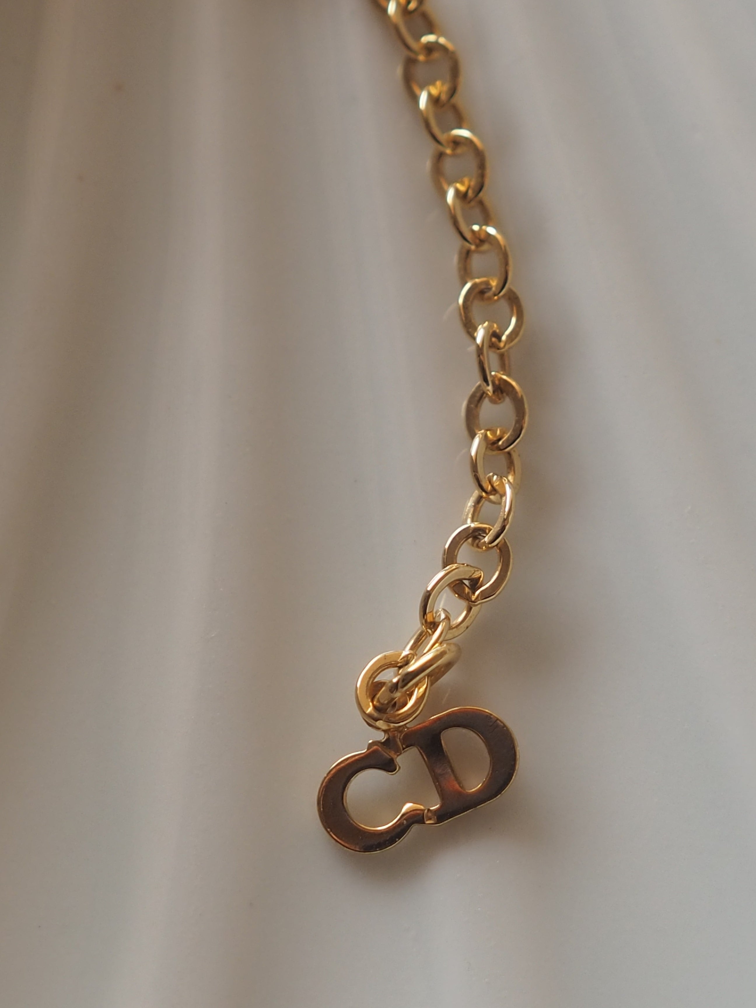 Christian Dior ディオール CDロゴ ネックレス ゴールド ヴィンテージ