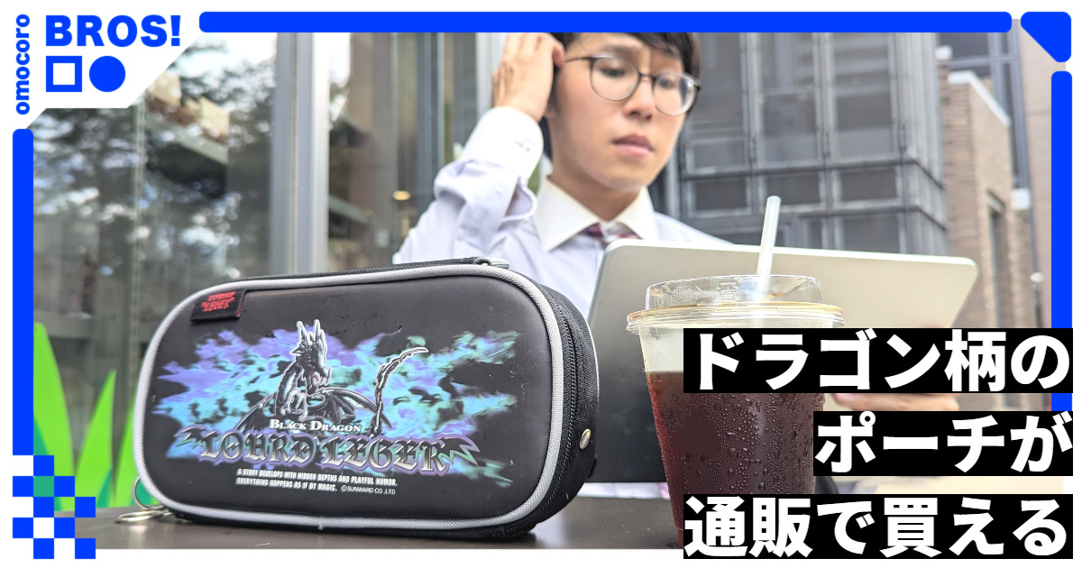 家庭科】「ドラゴン柄」のポーチをビジネス用のバッグにしてみる