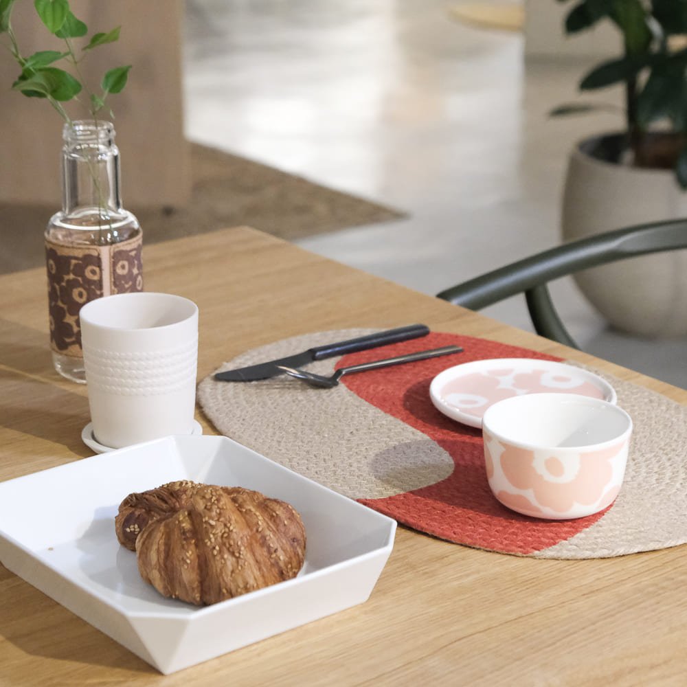 ウニッコ プレート ピンク×ホワイト｜マリメッコ – イルムス