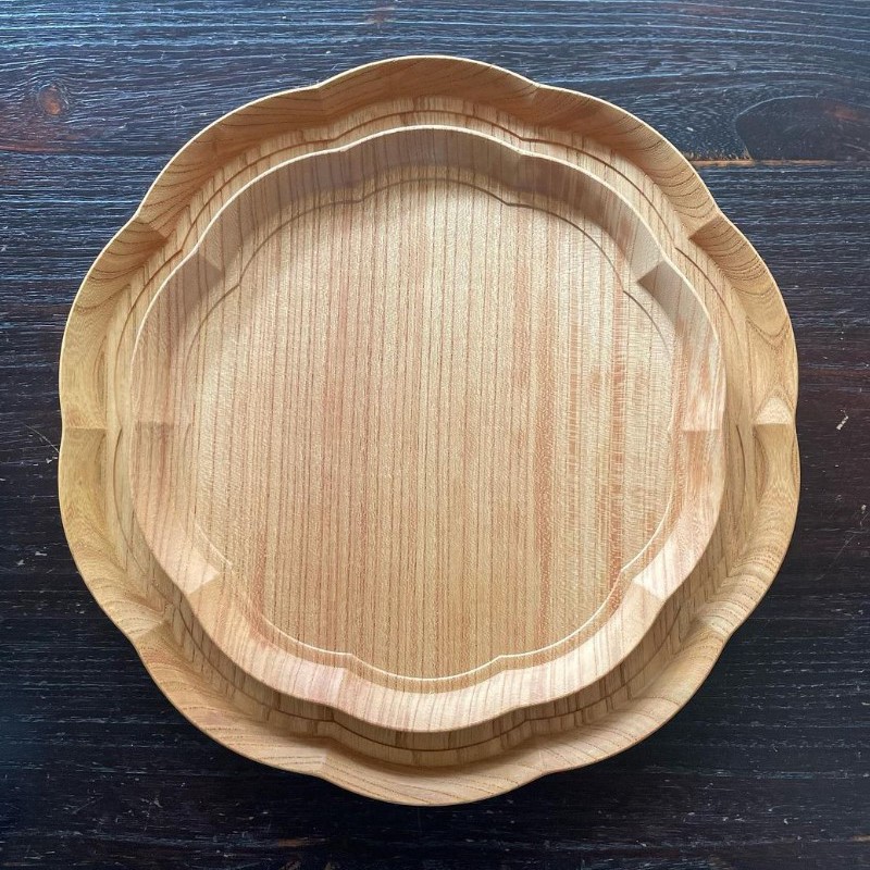 木工房玄 高塚和則 壁掛け棚 ミズナラ - 作家ものの器と生活雑貨 on-la