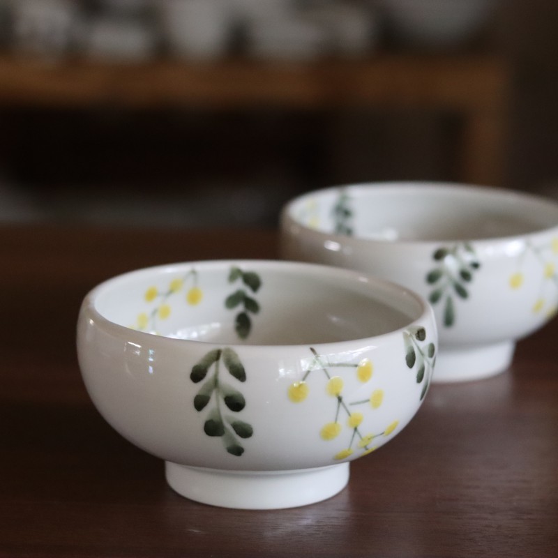 徳永遊心窯 色絵菊 楕円鉢 - 作家ものの器と生活雑貨 on-la-cru