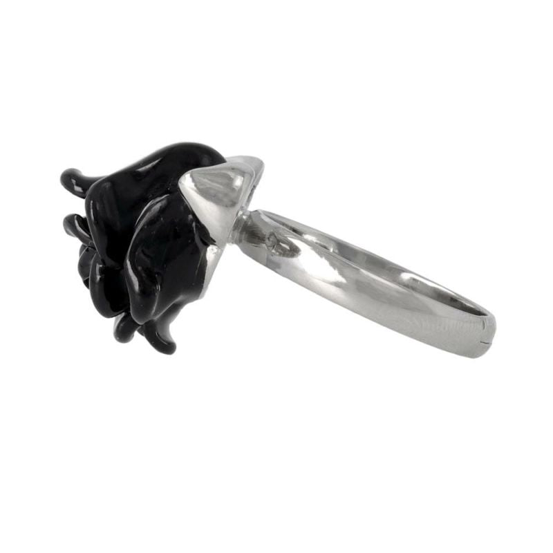 リング yura ニッケルフリー メタル フラワー ローズ バラ 薔薇