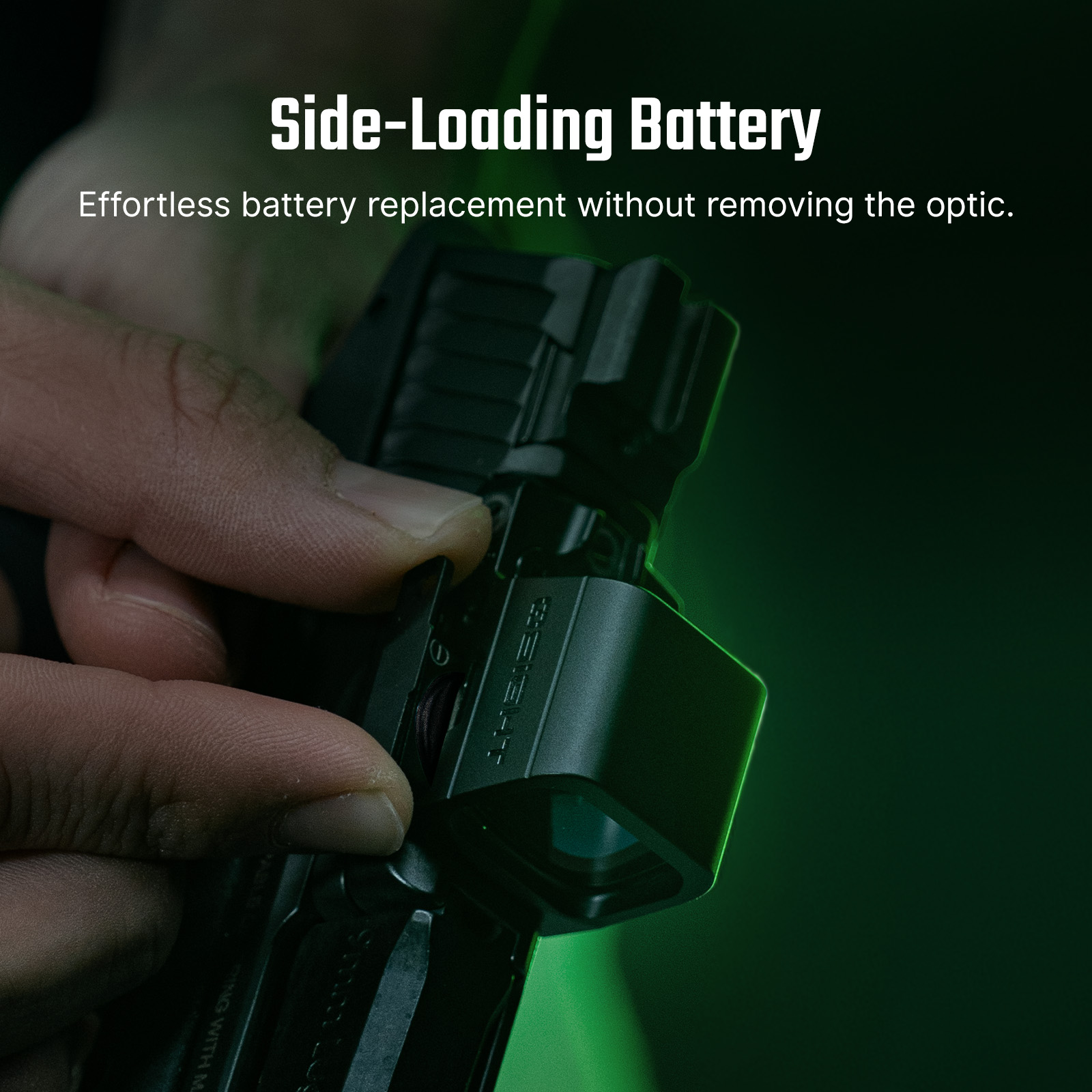 Osight SE RMSc Footprint Enclosed 6 MOA Green Dot Sight with Side