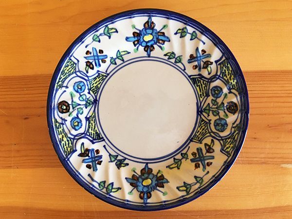 Oranzovy オンラインショップ】イラン 陶器 ケーキプレート 花