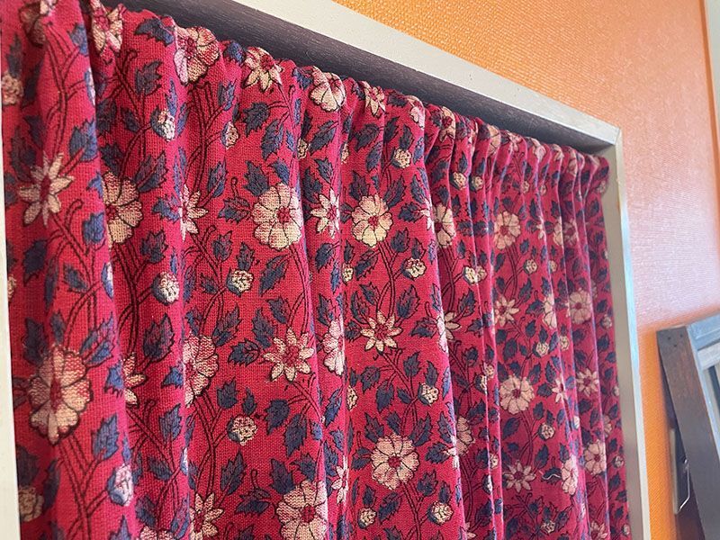 Oranzovy オンラインショップ】インド ブロックプリント のれんカーテン
