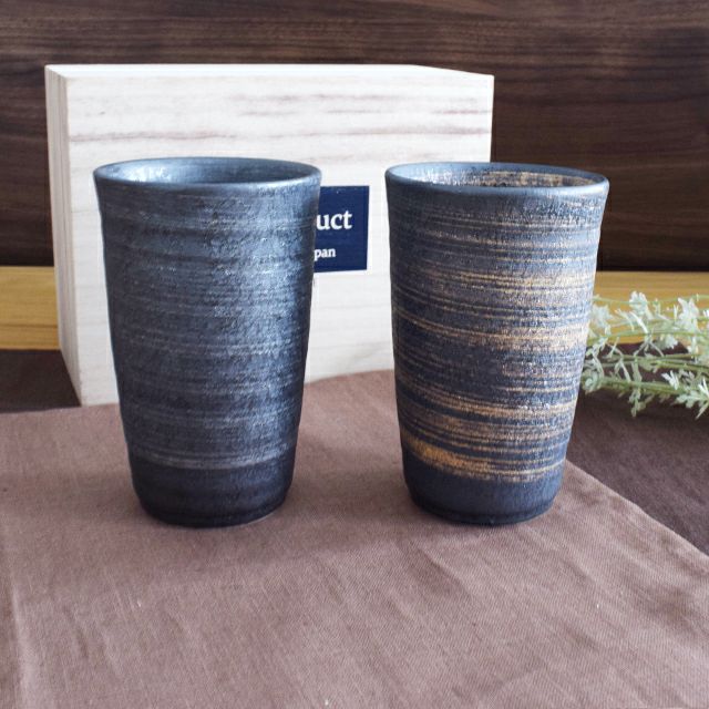 晶金銀彩 麦酒杯 ペア｜和食器通販｜織部 Online Store【公式】