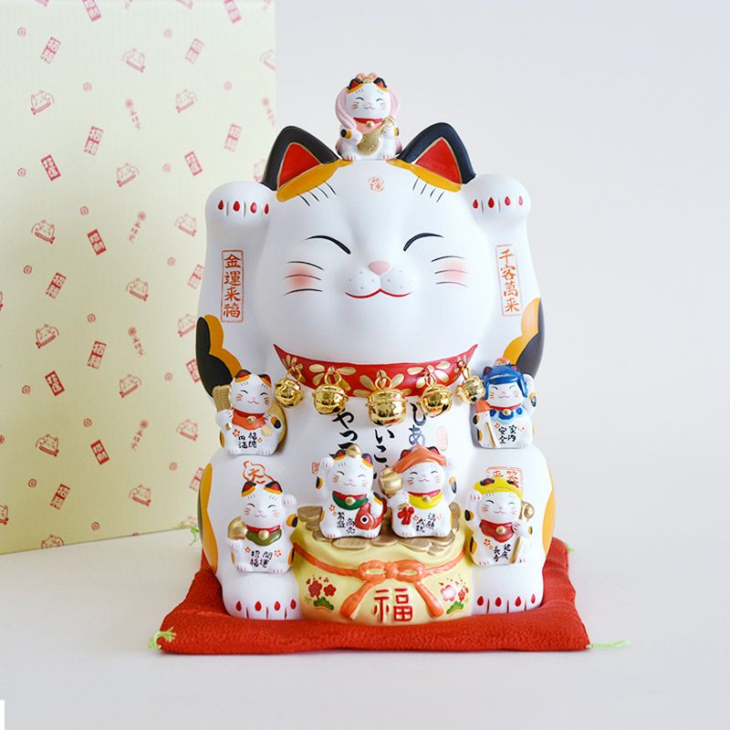 錦彩七福神招き猫｜和食器通販｜織部 Online Store【公式】