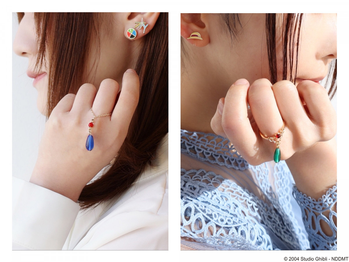 ハウルが身につけていた印象的なイヤリングやネックレスをイメージ