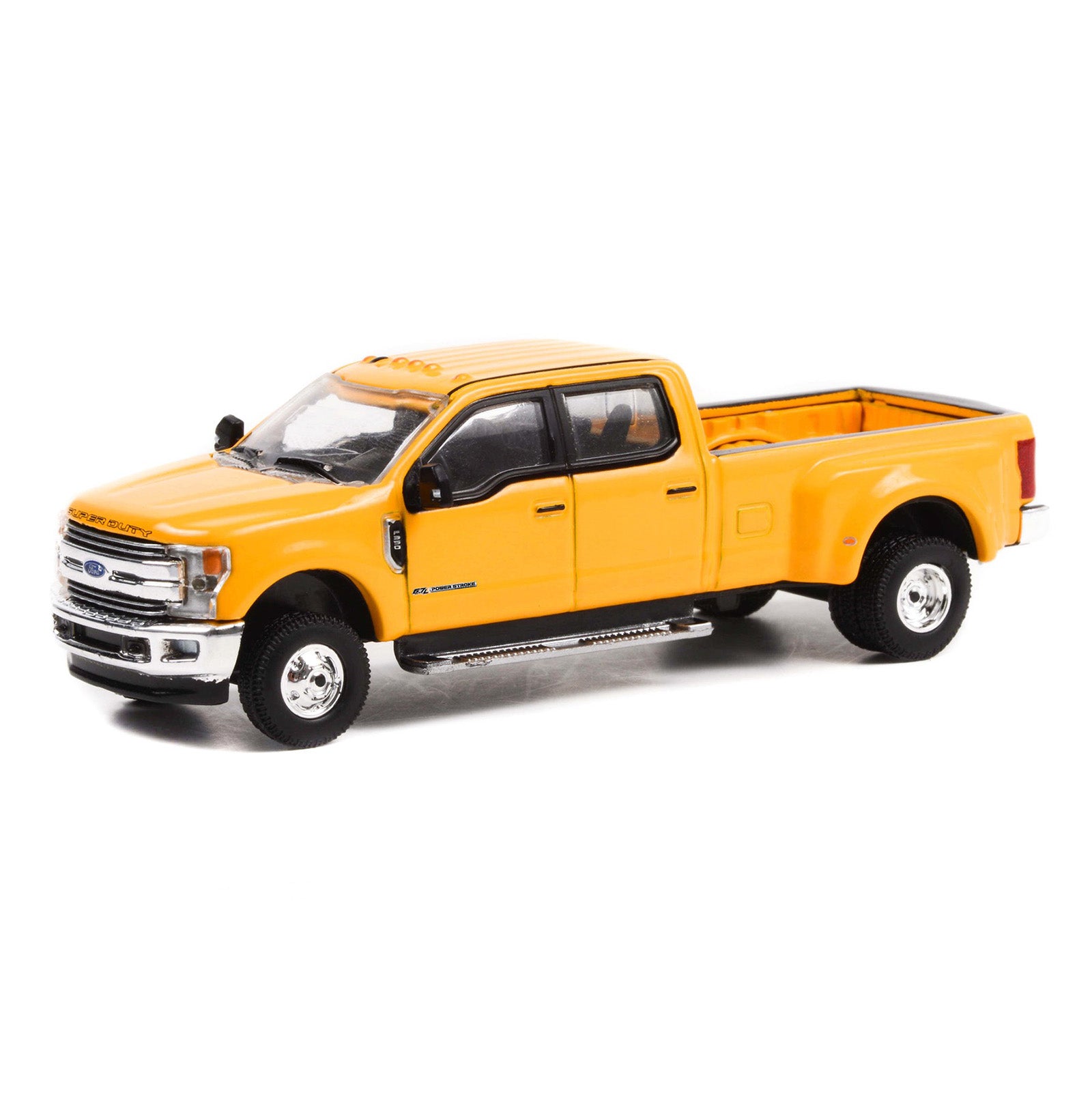 1/64 2019 Ford F-350 Dually Pickup Truck, School Bus Yellow