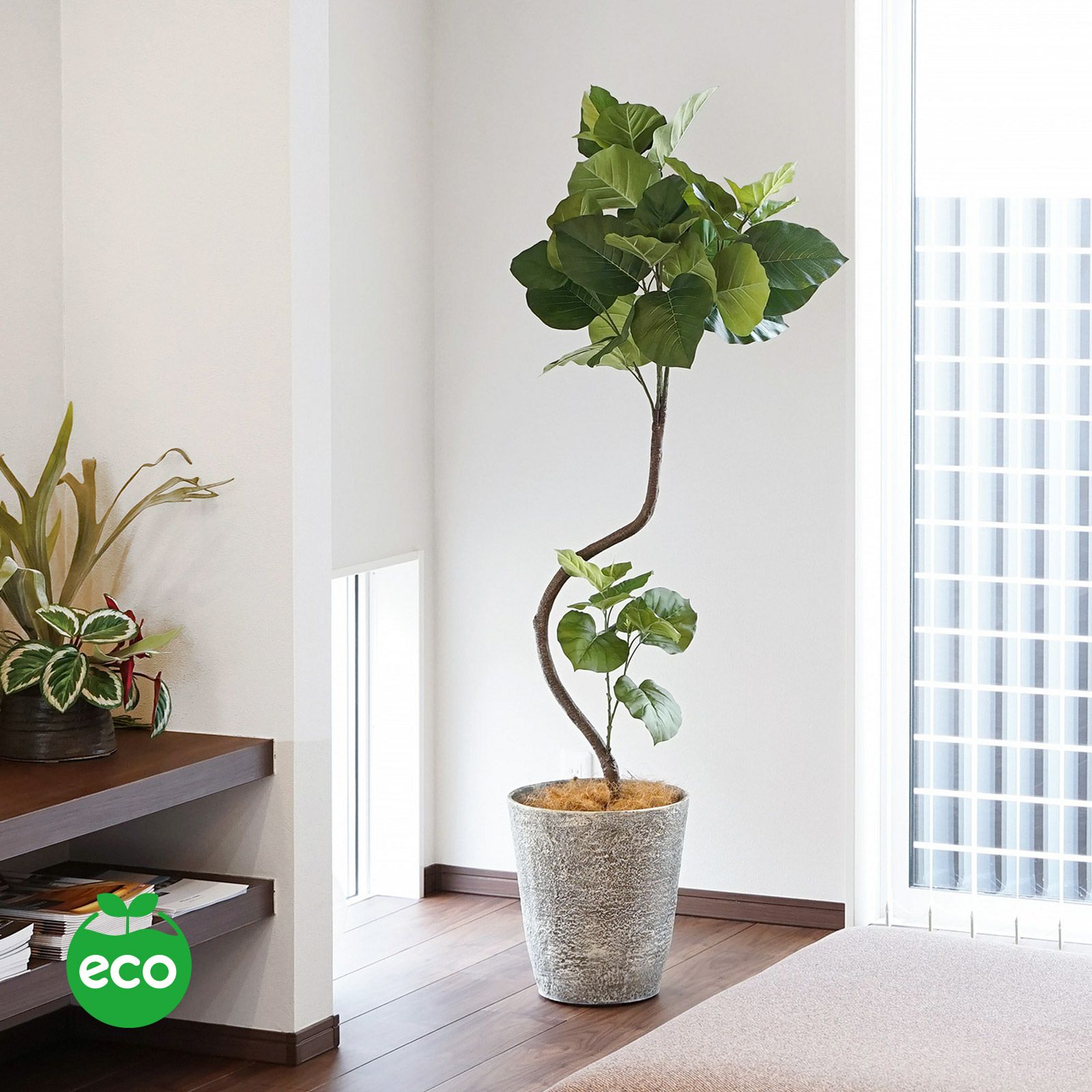 ツイストウンベラータ フェイクグリーン [69] 高さ165cm 観葉植物 開店