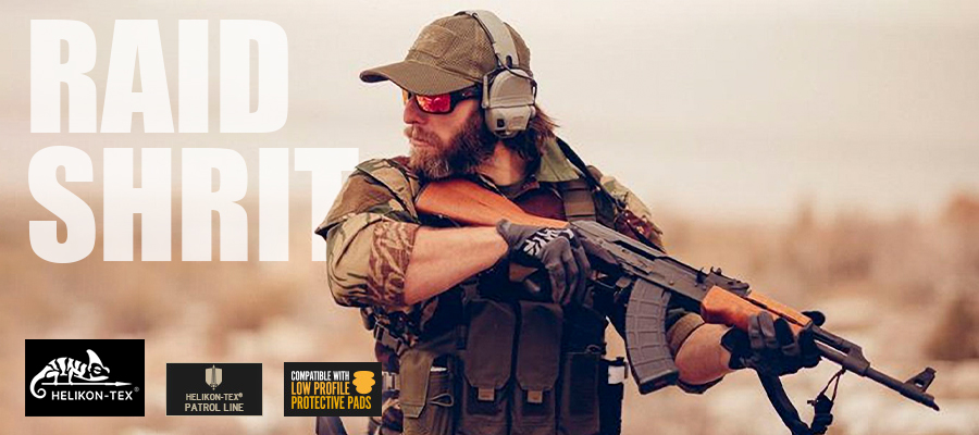 Helikon-Tex RAID Shirt Combat Field Jacket Army DNC Tiger Stripe