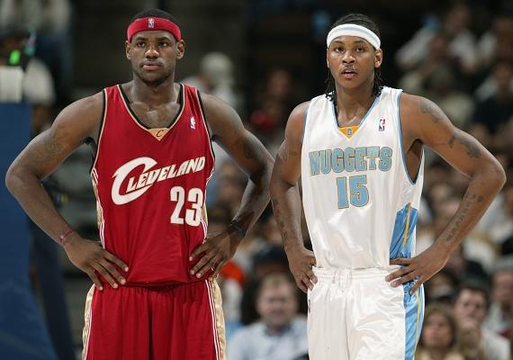 NBA時計 #オマケ #JST 23:15 レブロン・ジェイムズ＆カーメロ