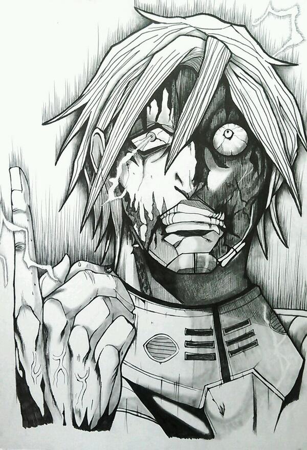 テラフォーマーズ #アドルフ・ラインハルト退け！ #鉛筆模写 #煌めきの絵画