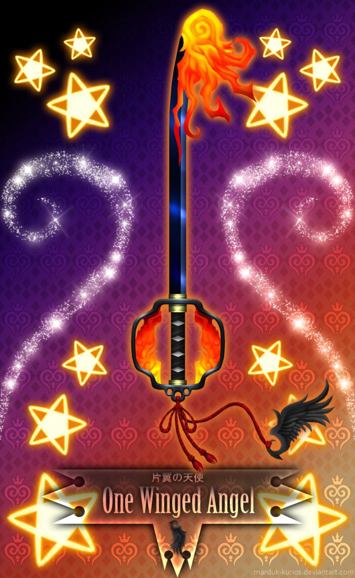 片翼の天使】 FF7セフィロス由来であると思われる、抜き身の日本刀に手