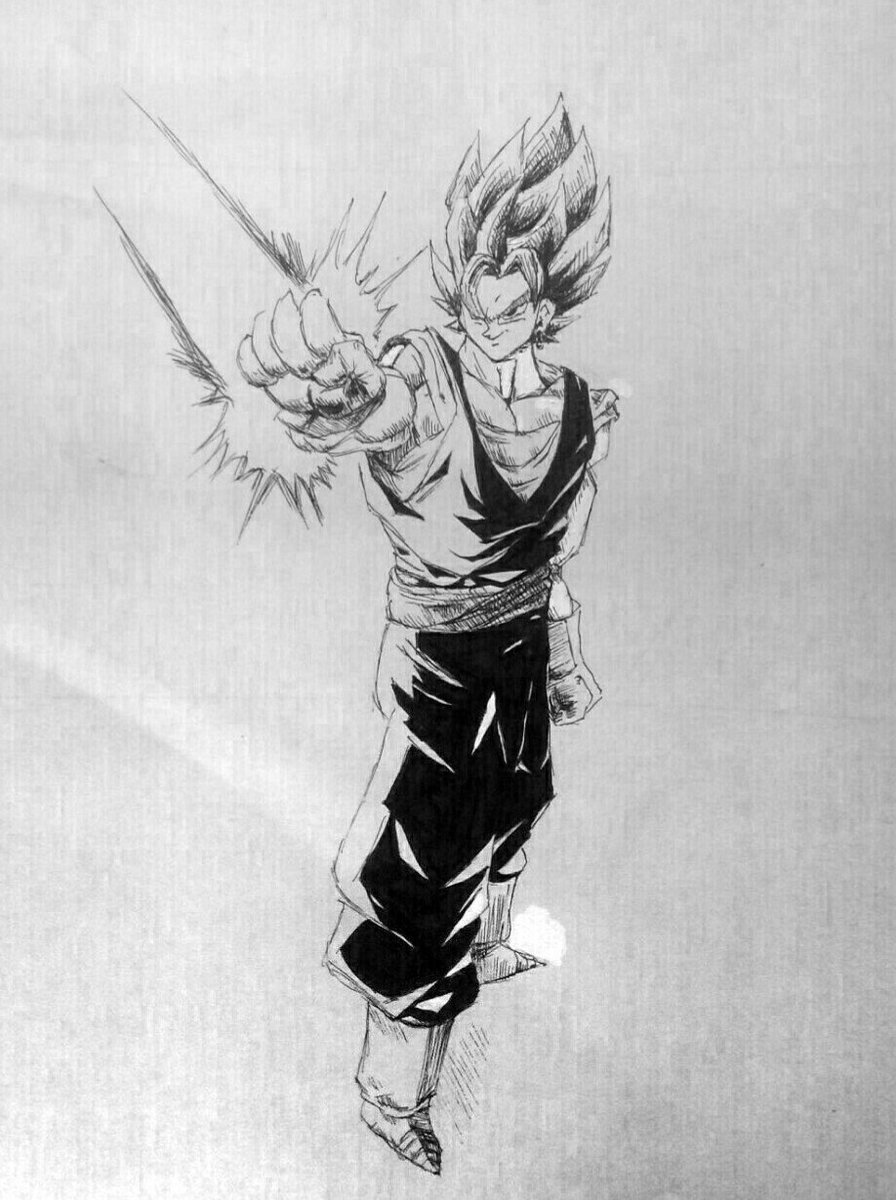 白黒反転もついでに #ベジット #ベジット復活祭 #ドラゴンボール