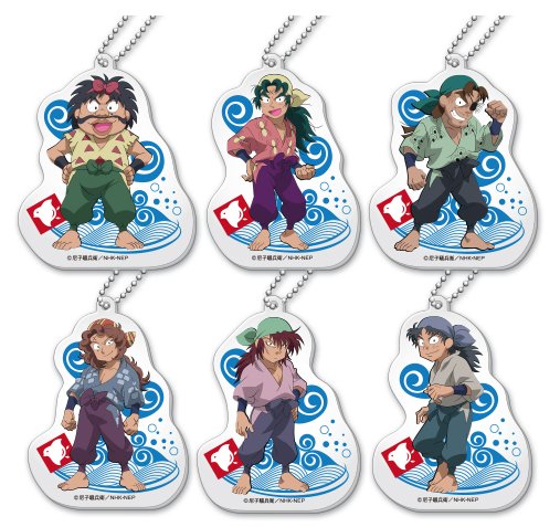 忍たま乱太郎の缶バッジ、兵庫水軍のアクリルボールチェーンが7月中旬