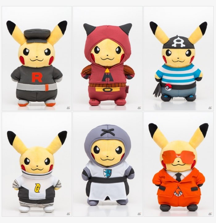 悪の組織の服を着た「団員ごっこピカチュウ」登場。ロケット団、フレア