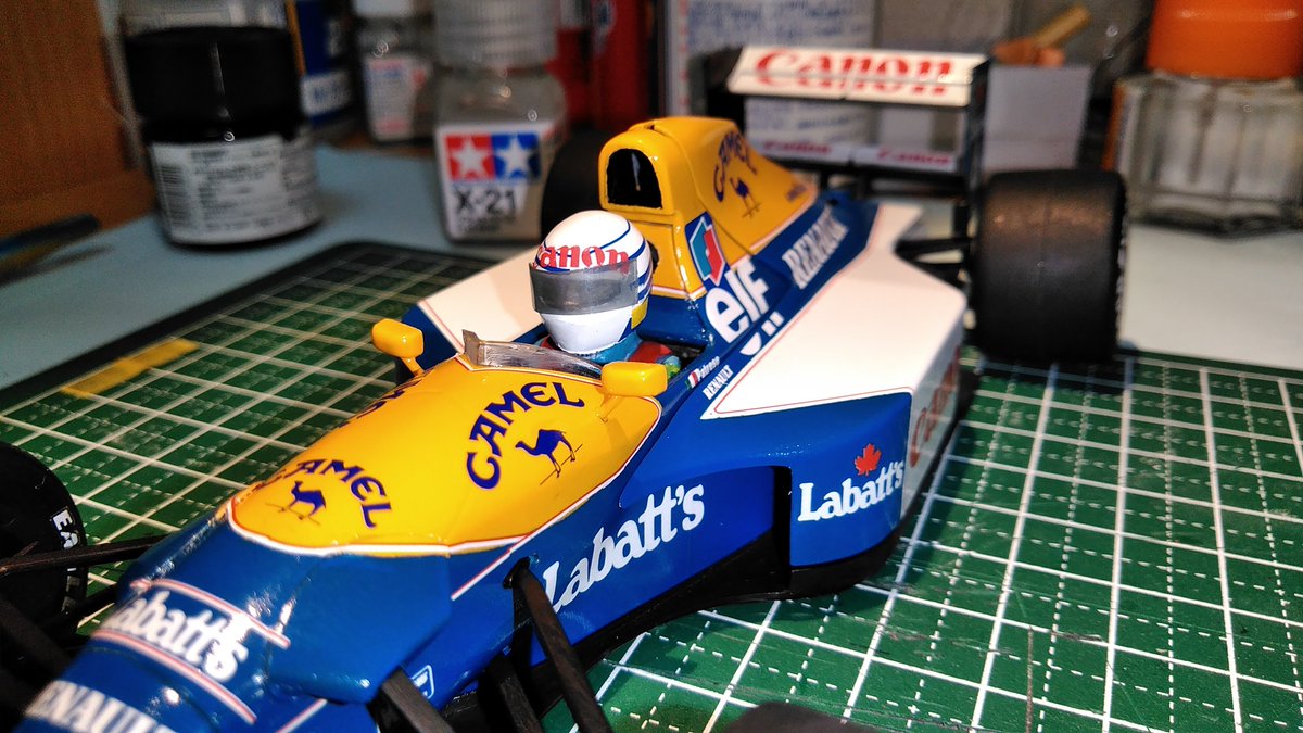 ハセガワ-1/24ウィリアムズFW14B、完成しました。半年かかりましたが