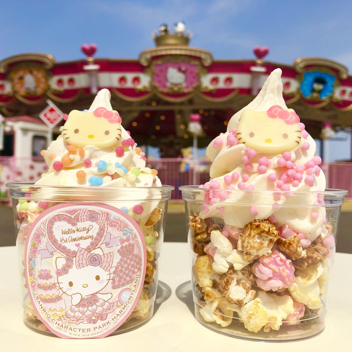 ハローキティ45thメニュー】 ☆ハローキティのディッピンドッツ