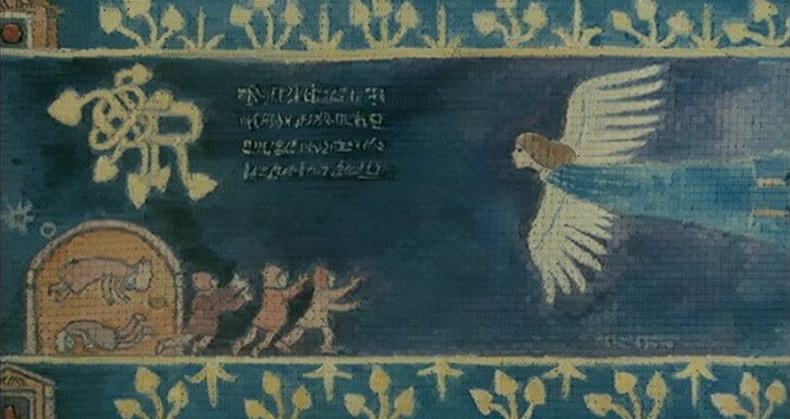 風の谷のナウシカ』のタイトルバックのタペストリーは、ナウシカの世界