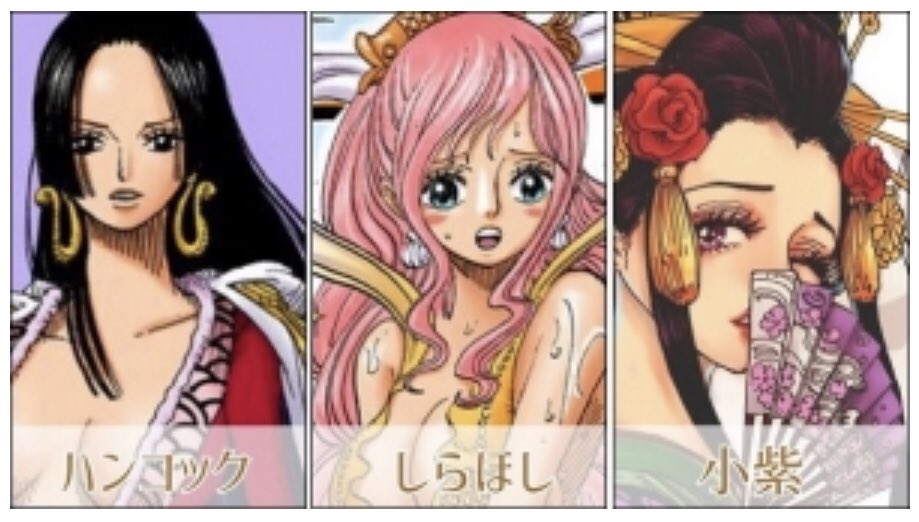 ワンピース まとめ] ハンコック・しらほし・小紫… ONE PIECE的「世界三