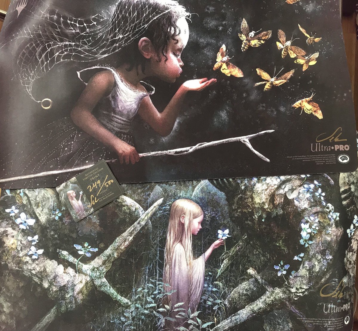 Seb McKinnon @SebMcKinnon のKickstarterのプレイマットがついに届き