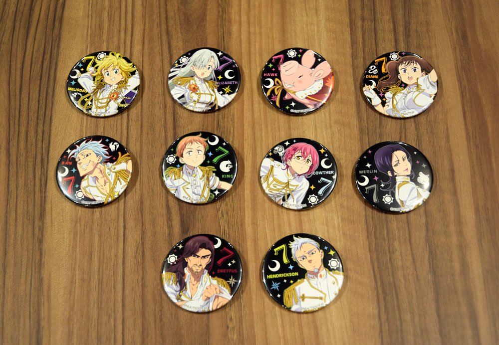 7/16(日)｢七つの大罪FES｣イベントグッズ実物写真公開！本日は缶バッジ