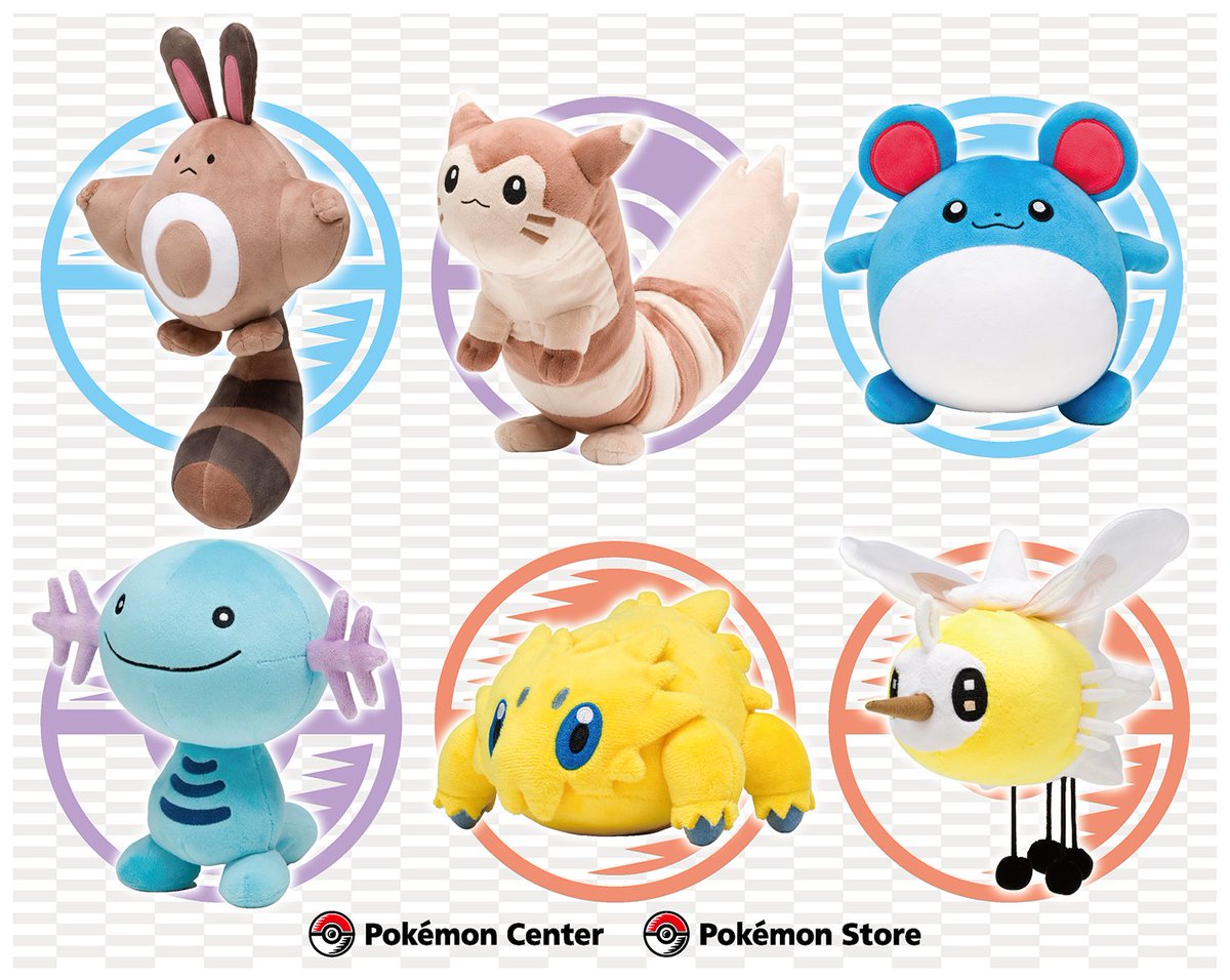 10月7日（土）、6匹のポケモンがぬいぐるみになって、ポケモンセンター