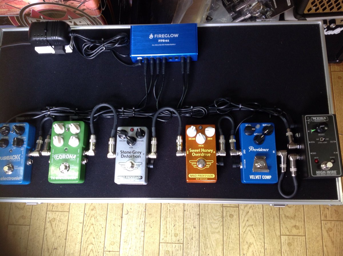 お客様のエフェクターボード組み込み！ ブギーのバッファーを使用し