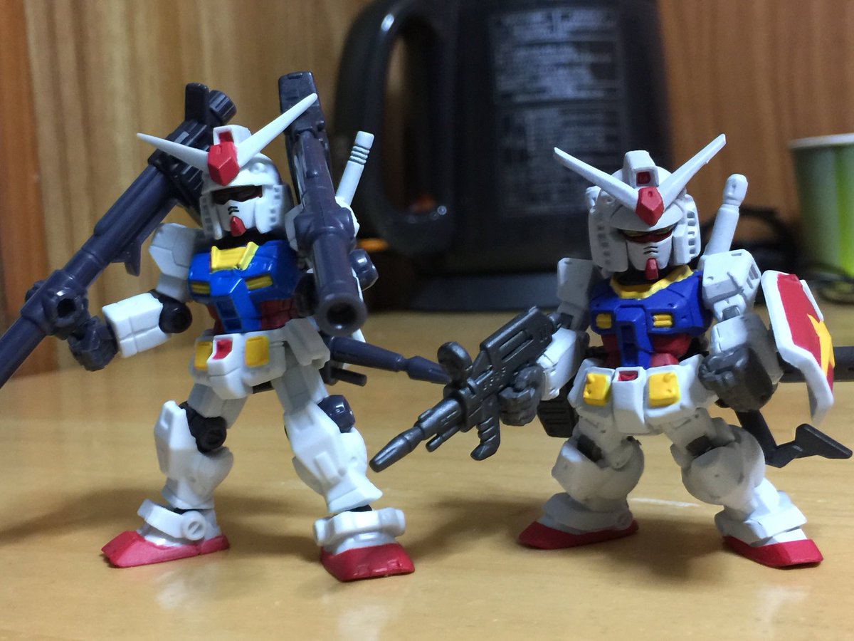 ガンダムコンバージ #モビルスーツアンサンブル #コンバージ 比較して