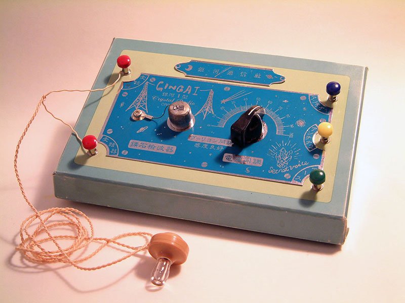 また、こちらも比較的簡単に組み立てが出来る「鉱石ラジオ」のキット