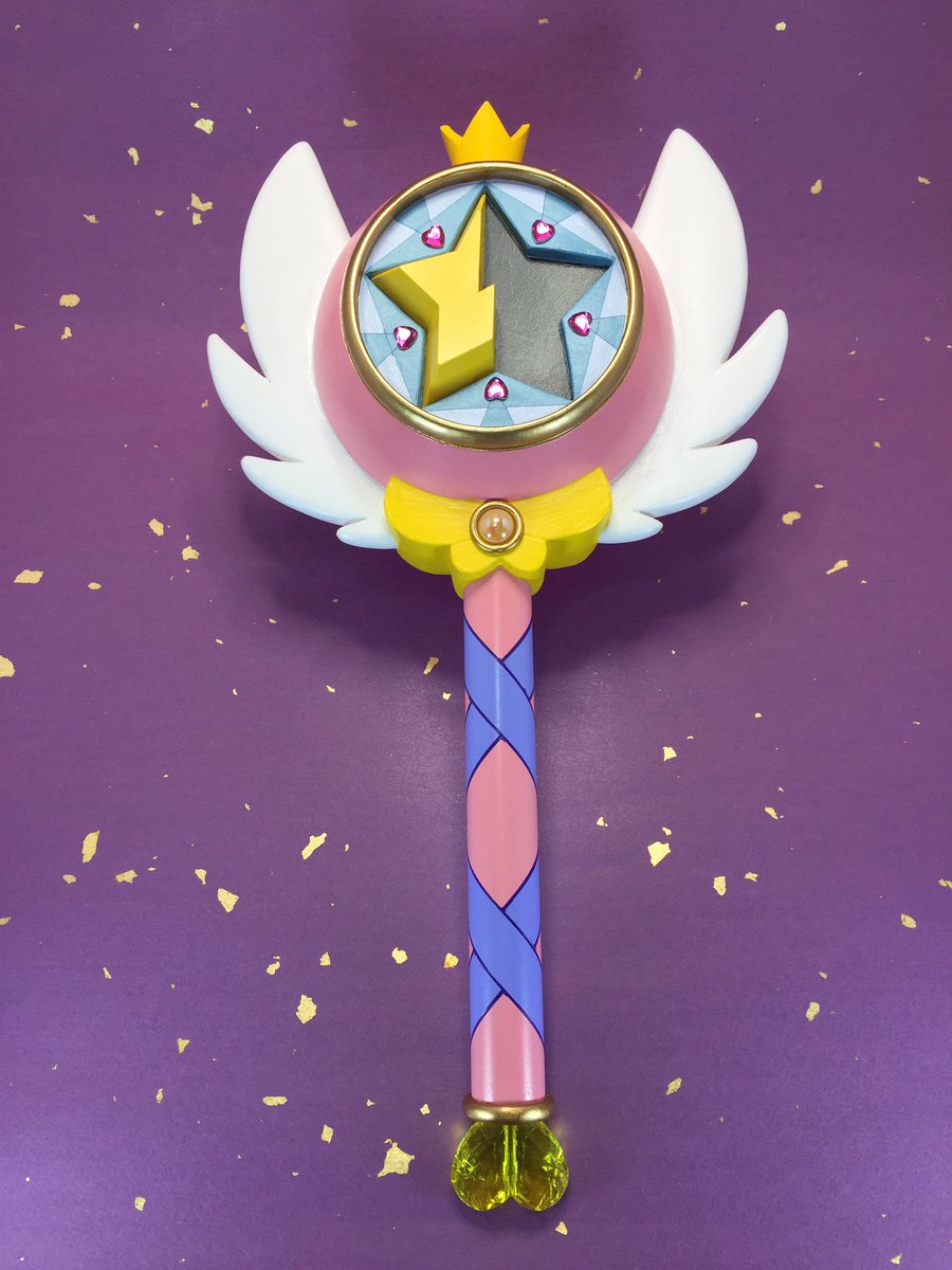 春頃から作っていたスターバタフライのステッキがようやく完成しました