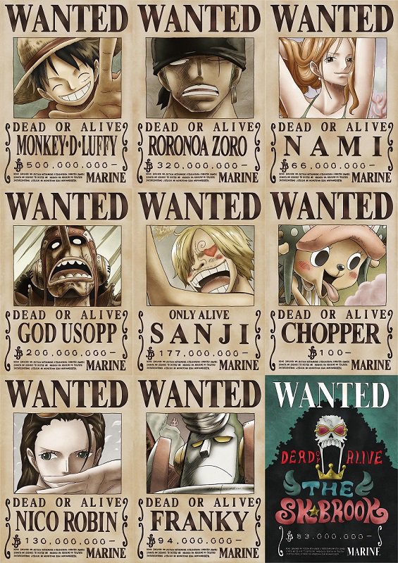 おすすめ商品】イベント限定 海軍発行公式手配書 【第2弾】 各600円+税