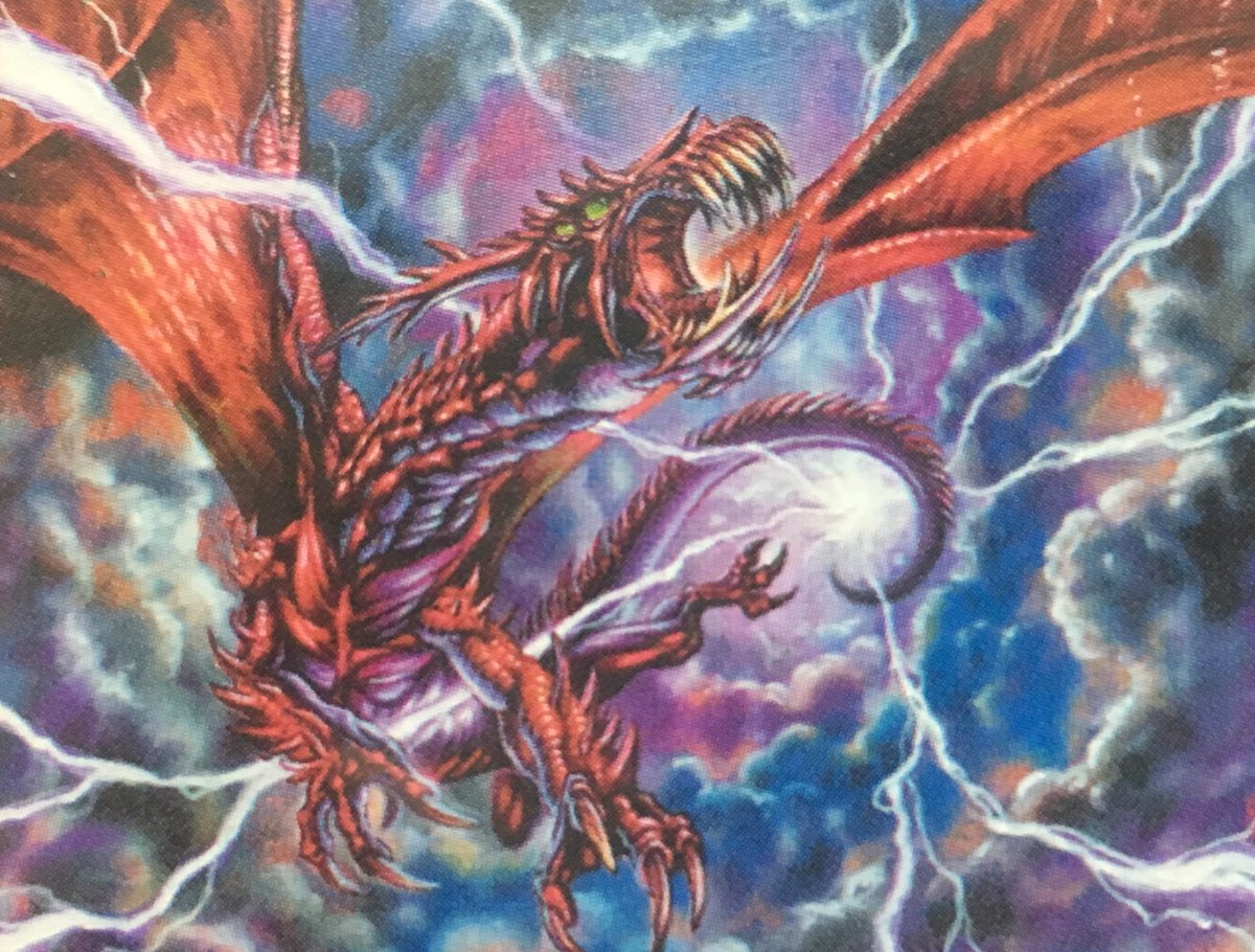 1日1ドラ その127《稲妻のドラゴン》 ウルザズ・サーガで登場した