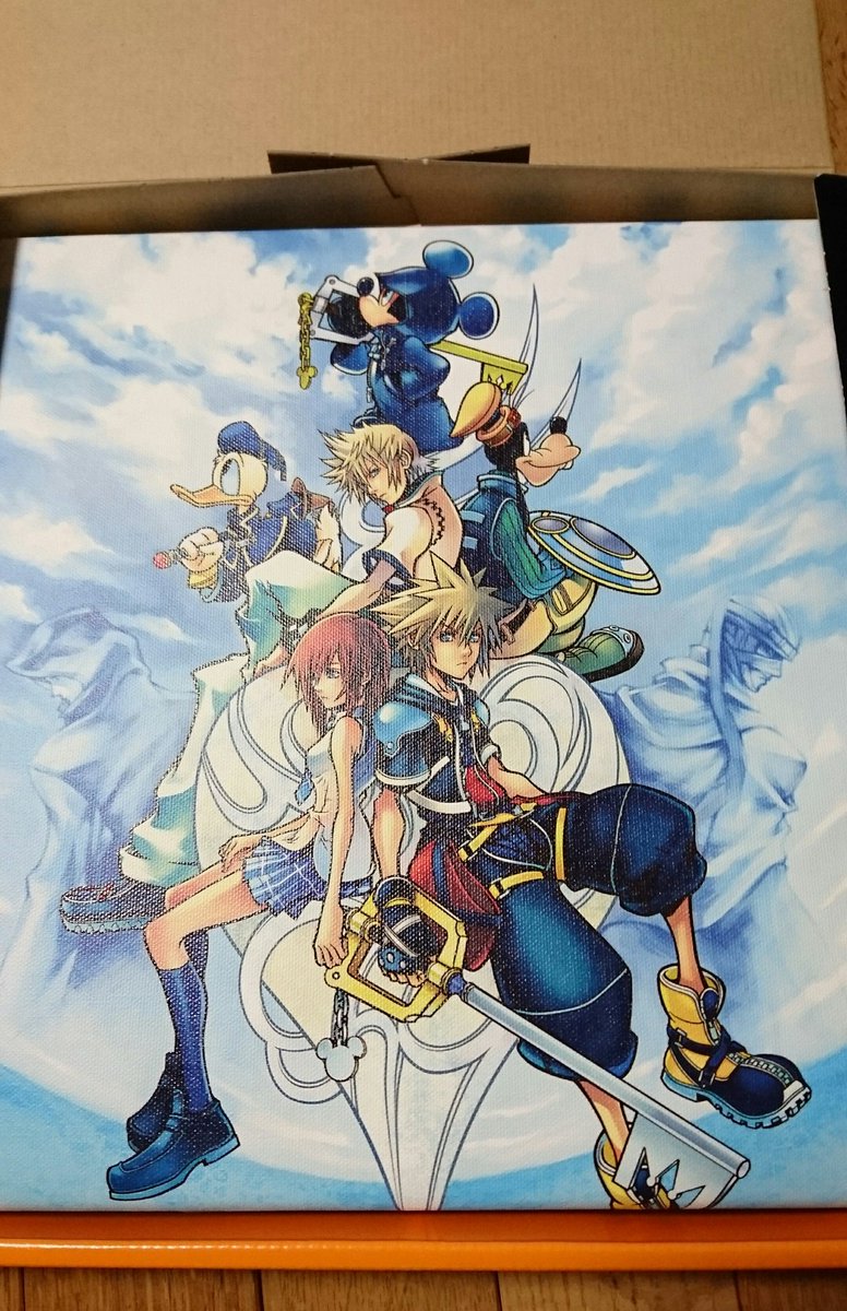 D23で受注生産だったキングダムハーツの複製原画届いた🙌 本当素敵すぎ