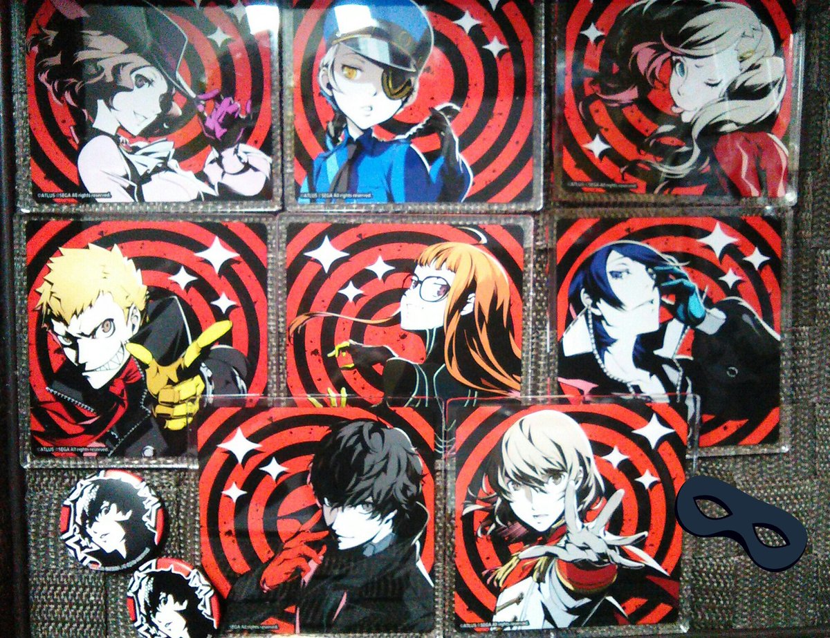 ペルソナ5】 #アクリルコースター 各種入荷 ペルソナ5テーマカラーが