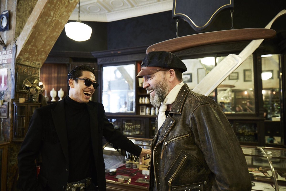 With @ludlowblunt at the shop. #ludlowblunt #ludlowbluntjapan