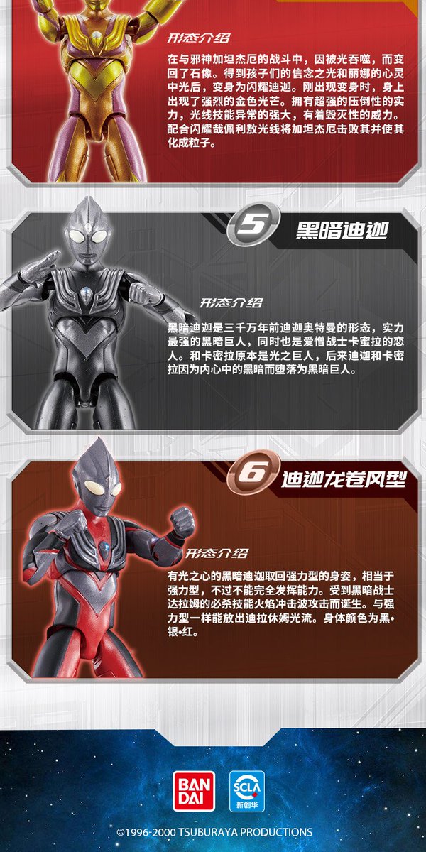 中国万代Tmall限定 食玩 SHODO ウルトラマンティガ セット