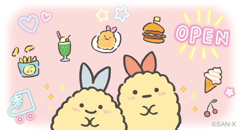 しっぽずダイナー ストーリー② カラフルなメニューやかわいい雰囲気に