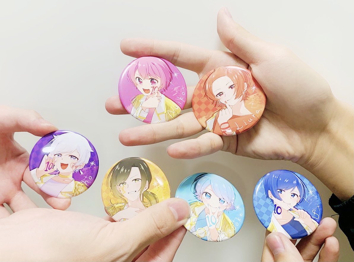 登録10万記念缶バッジ可愛すぎだろおおおおおおおおああああああああ