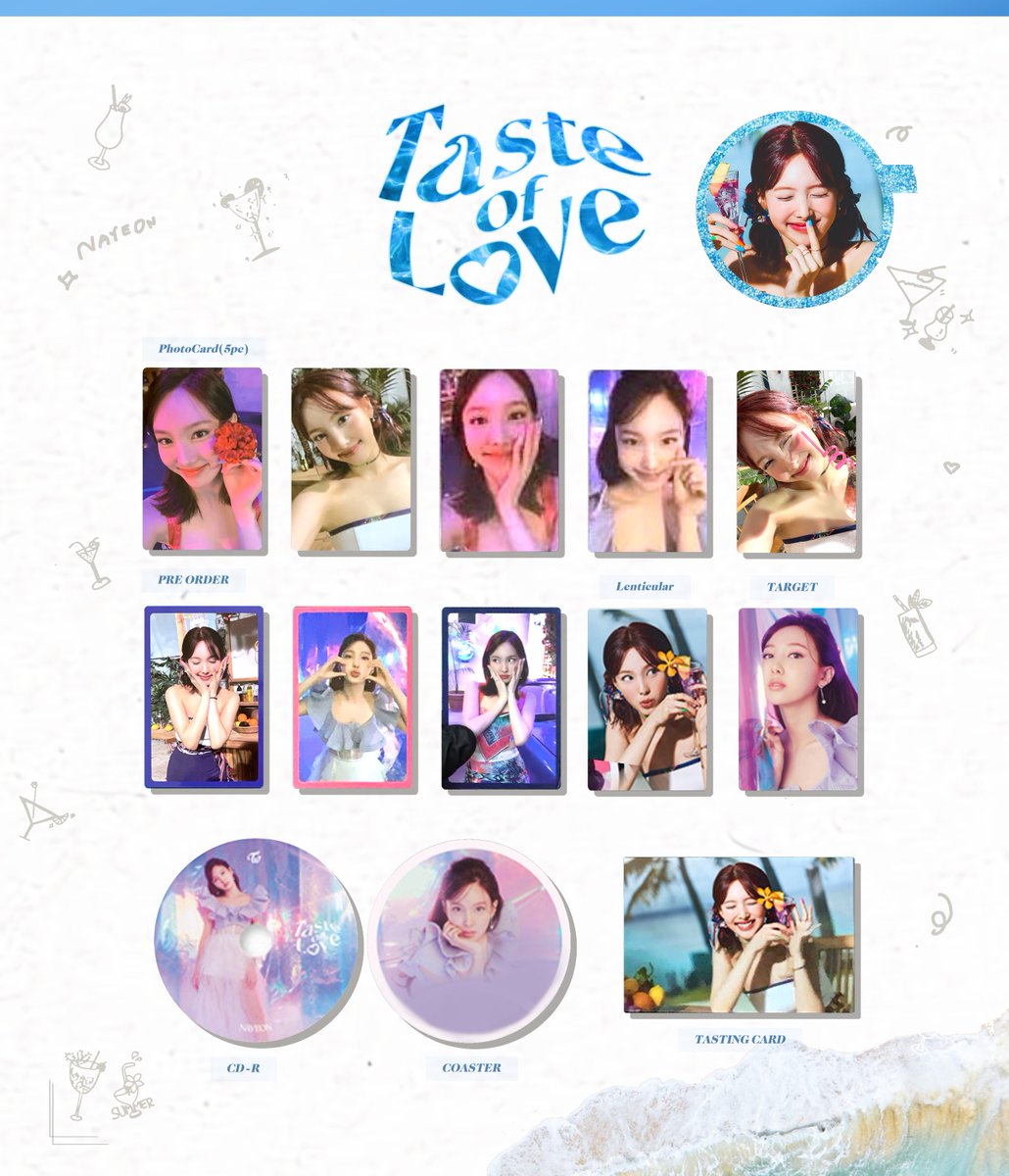 TASTE_OF_LOVE トレカリスト ナヨンちゃん完成〜🍸 #TWICEトレカ